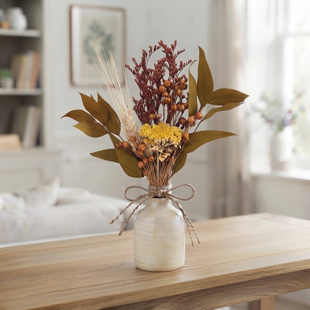 Yarrow & Autumn Foliage Mini Bouquet #268