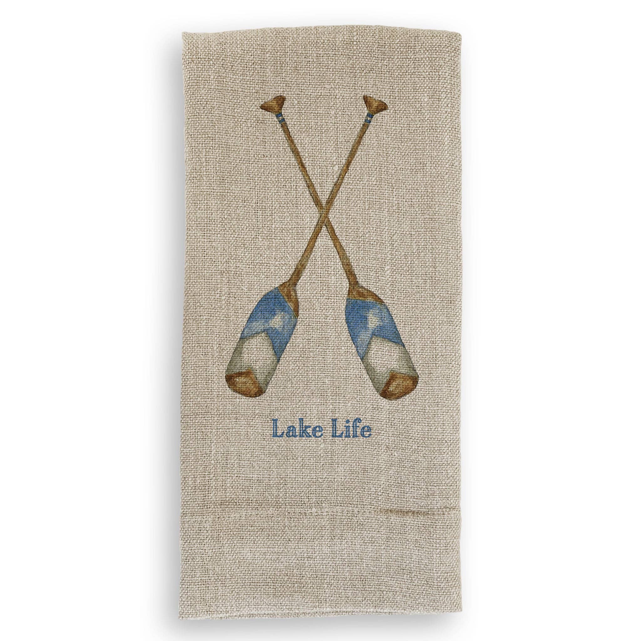 Blue Paddles Hand Towels