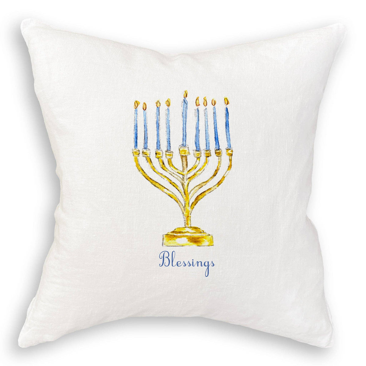 Menorah with Blessings