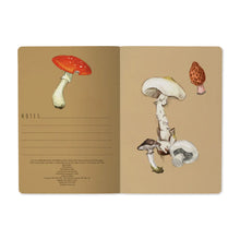Load image into Gallery viewer, BV Notebook Mushrooms on White
