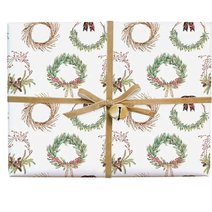 Wreath Gift Wrap Roll - Wrapping Paper