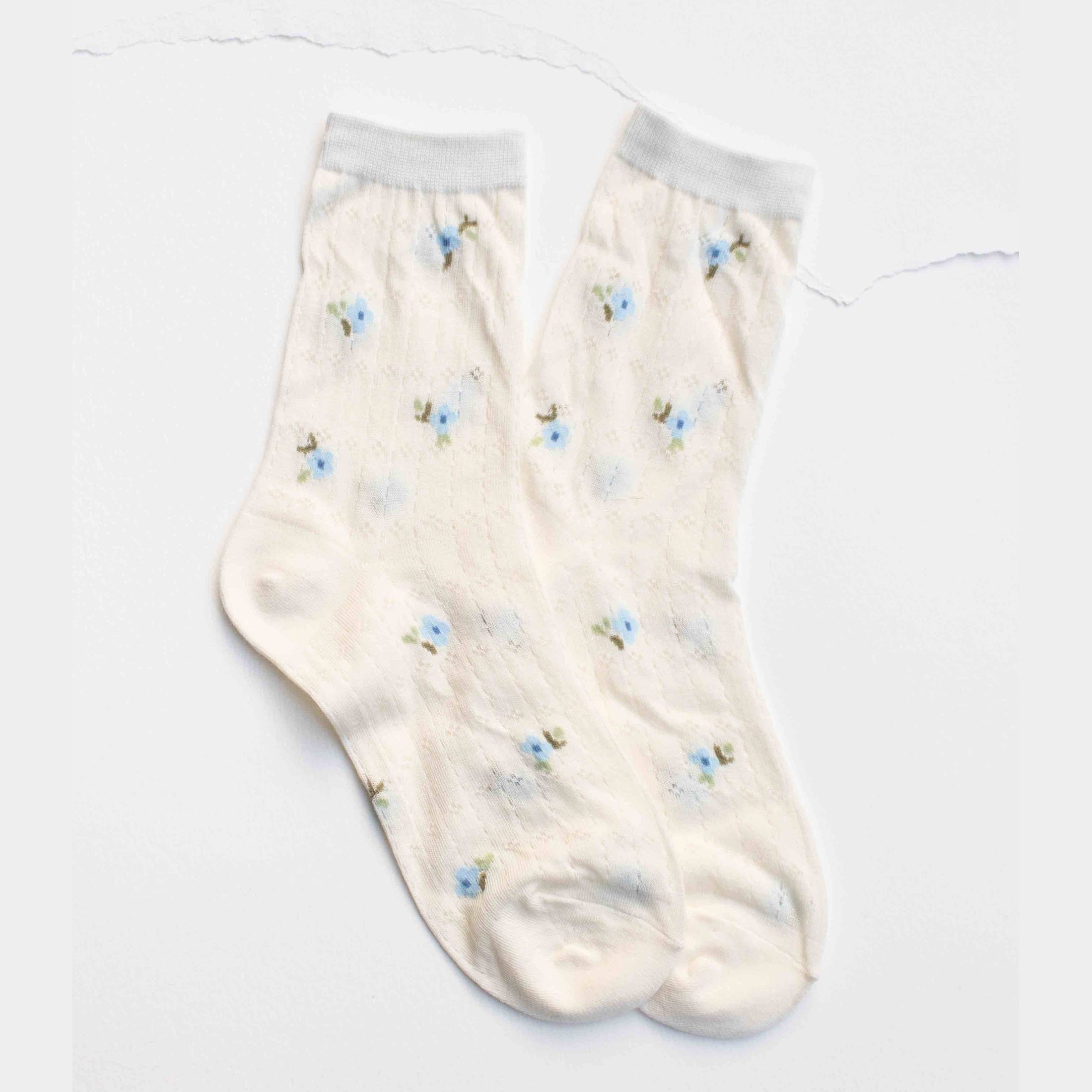 Mini Floral Cotton Socks