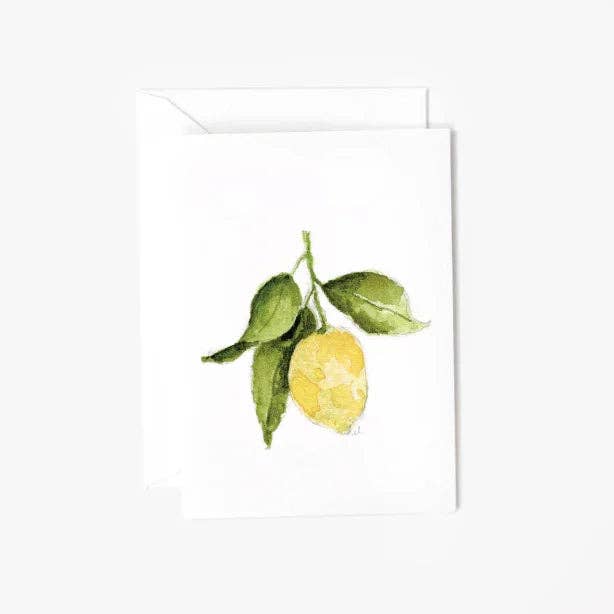 Lemon mini enclosure notecard