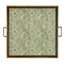 Load image into Gallery viewer, William Morris Marigold Decorative Tray with Brass Handles
