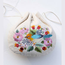 Load image into Gallery viewer, Embroidered Drawstring Pouch – Sample Sale
