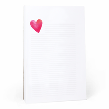 Load image into Gallery viewer, Heart Lined Notepad
