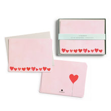 Load image into Gallery viewer, Mini Hearts Blush Flat Note Set
