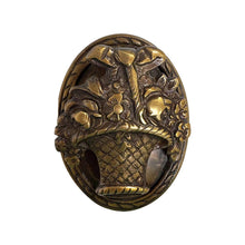 Load image into Gallery viewer, Flower Basket Vintage Solid Brass Door - Privacy Knocker, 4"
