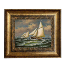 Load image into Gallery viewer, Puritan and Genesta Vintage Painting Print on Canvas
