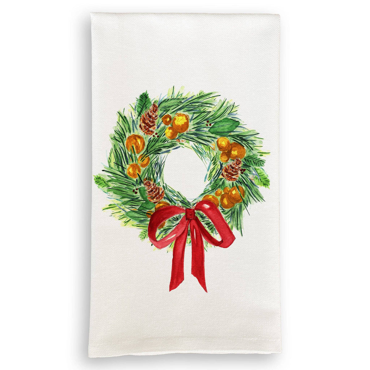 Christmas Wreath Guest towel