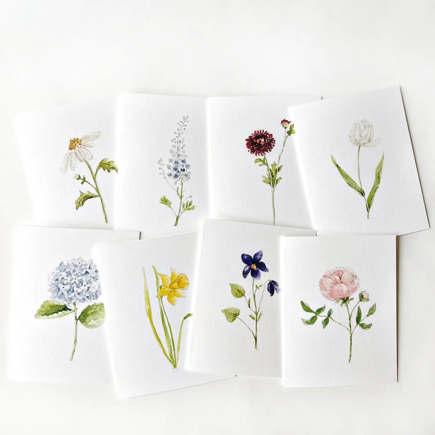 Set of 8 Assorted Garden Notecards