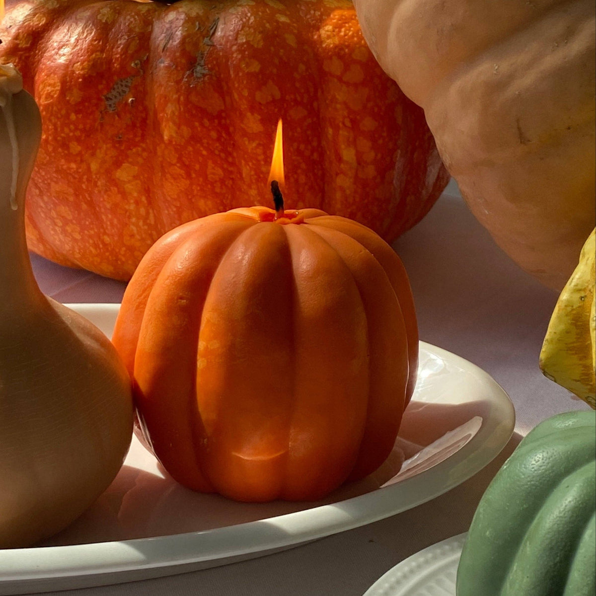 Pumpkin Candle - Orange