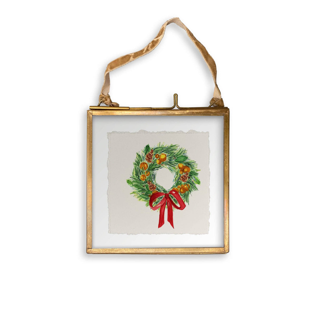 Christmas Wreath Guest towel