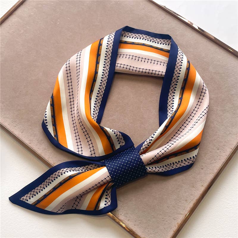Orange Sequence Loop Scarf