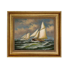 Load image into Gallery viewer, Puritan and Genesta Vintage Painting Print on Canvas
