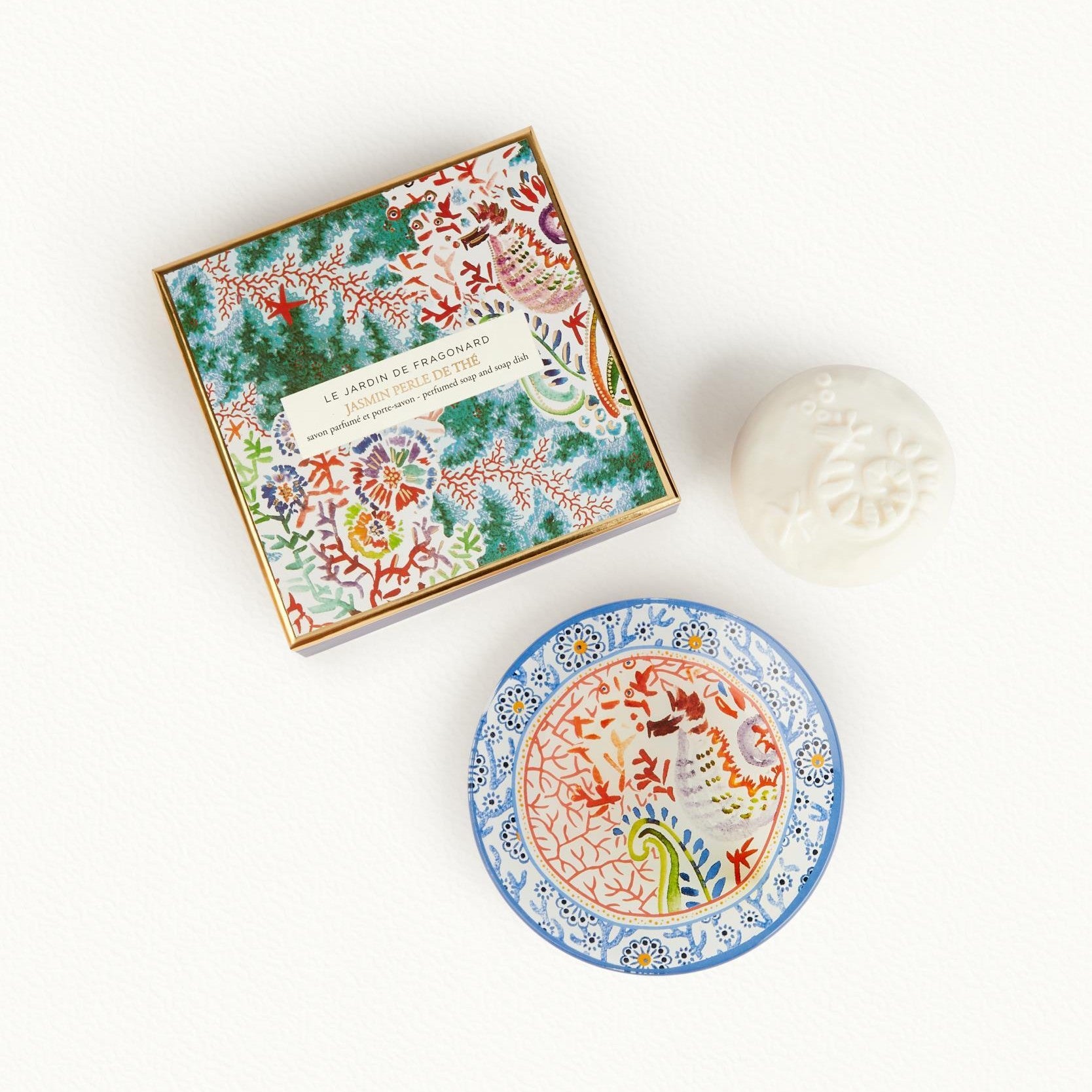 Jasmin Perle De The Soap Dish & Soap