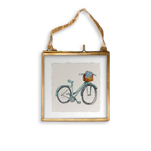 Load image into Gallery viewer, Blue Bike with Hydrangeas
