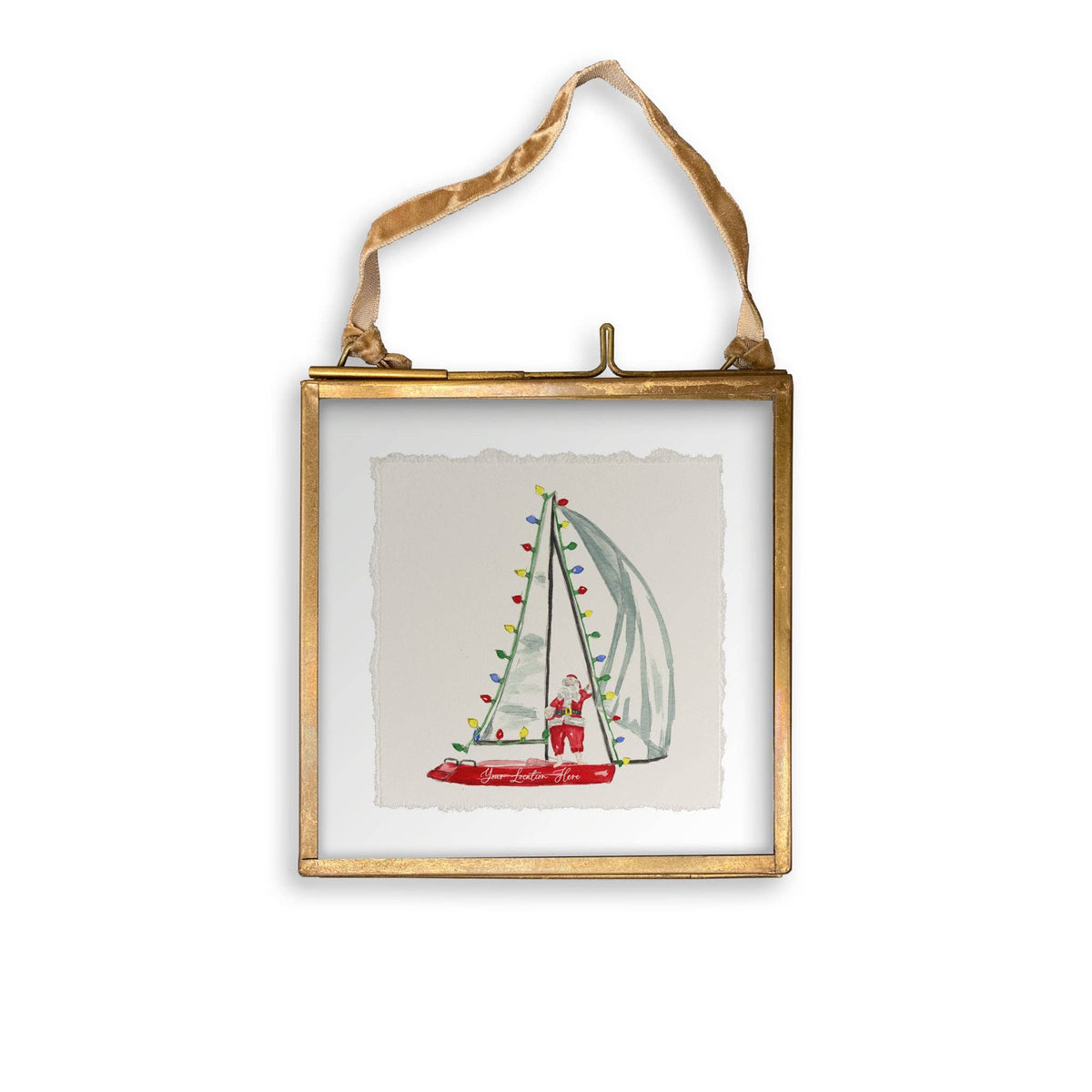 Sailing Santa Kitchen Towel