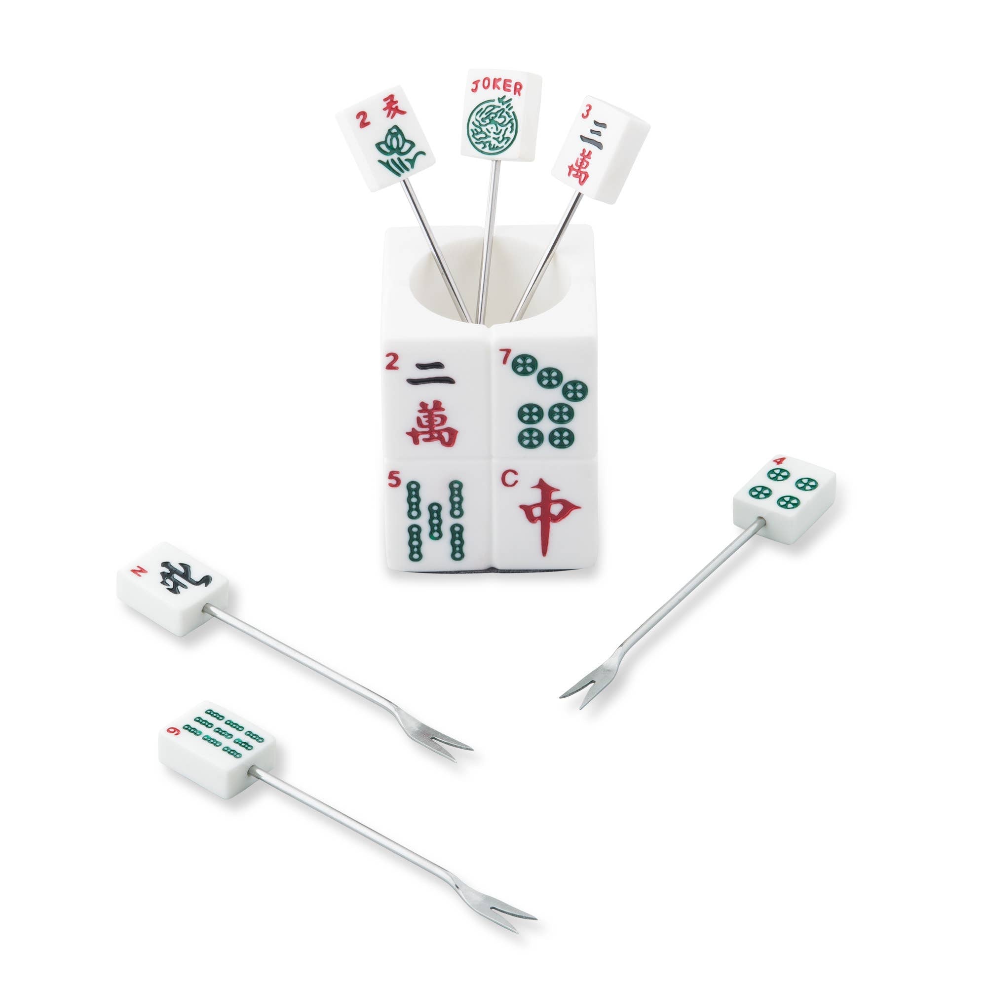 7-Piece MaJong Cocktail Pick Set