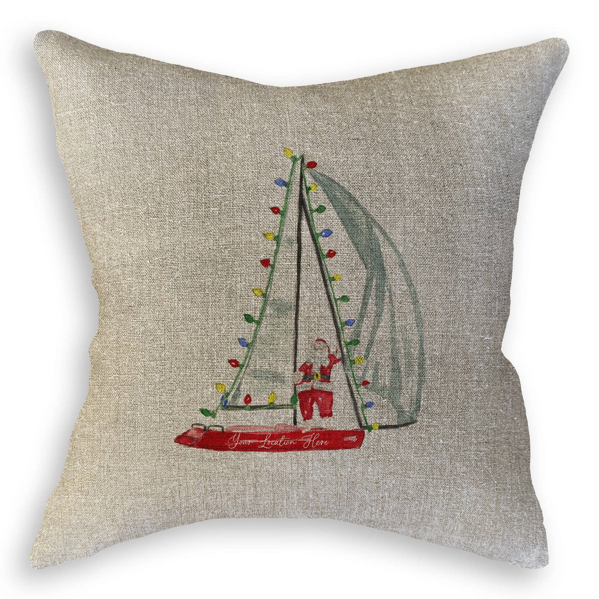 Sailing Santa Kitchen Towel