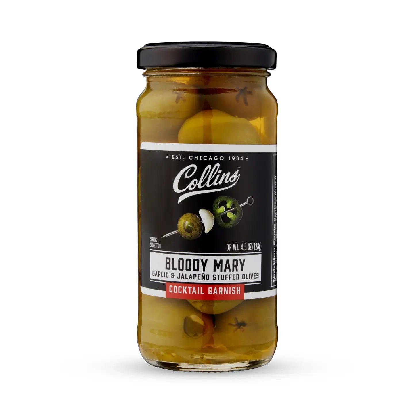 Gourmet Jalapeño & Garlic Stuffed Olives - 4.5oz