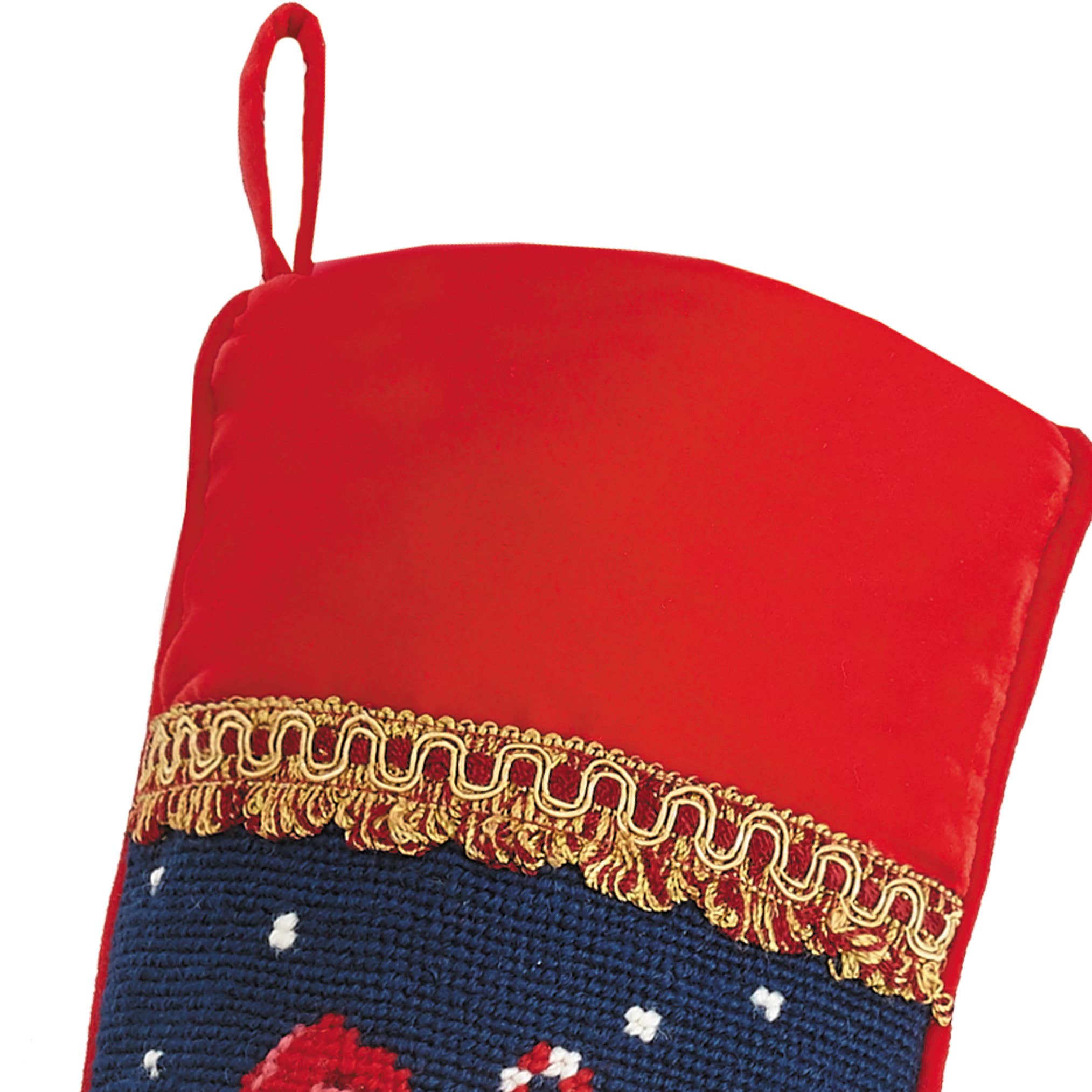Santa Chimney Needlepoint Stocking