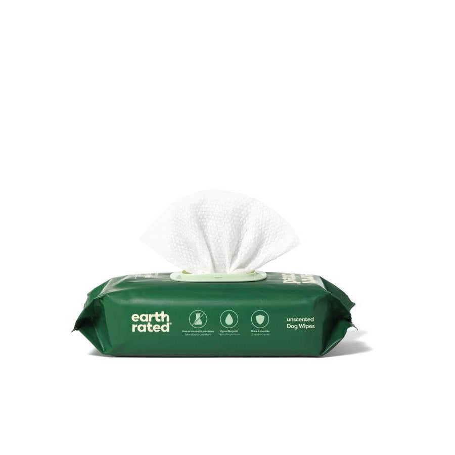 Earth Rated Unscented Dog Grooming Wipes 100ct
