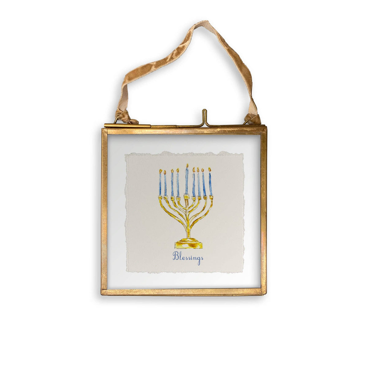 Menorah with Blessings