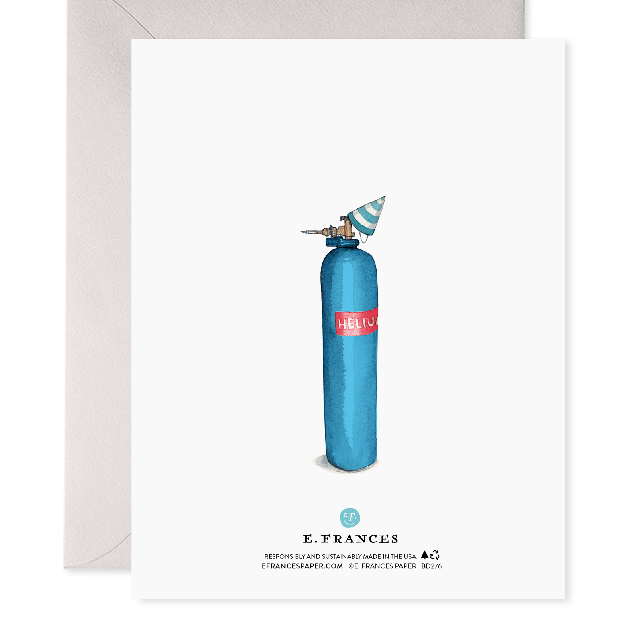 Helium 60 Birthday Greeting Card