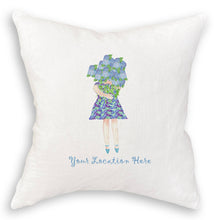 Load image into Gallery viewer, Lady with Hydrangeas and Location
