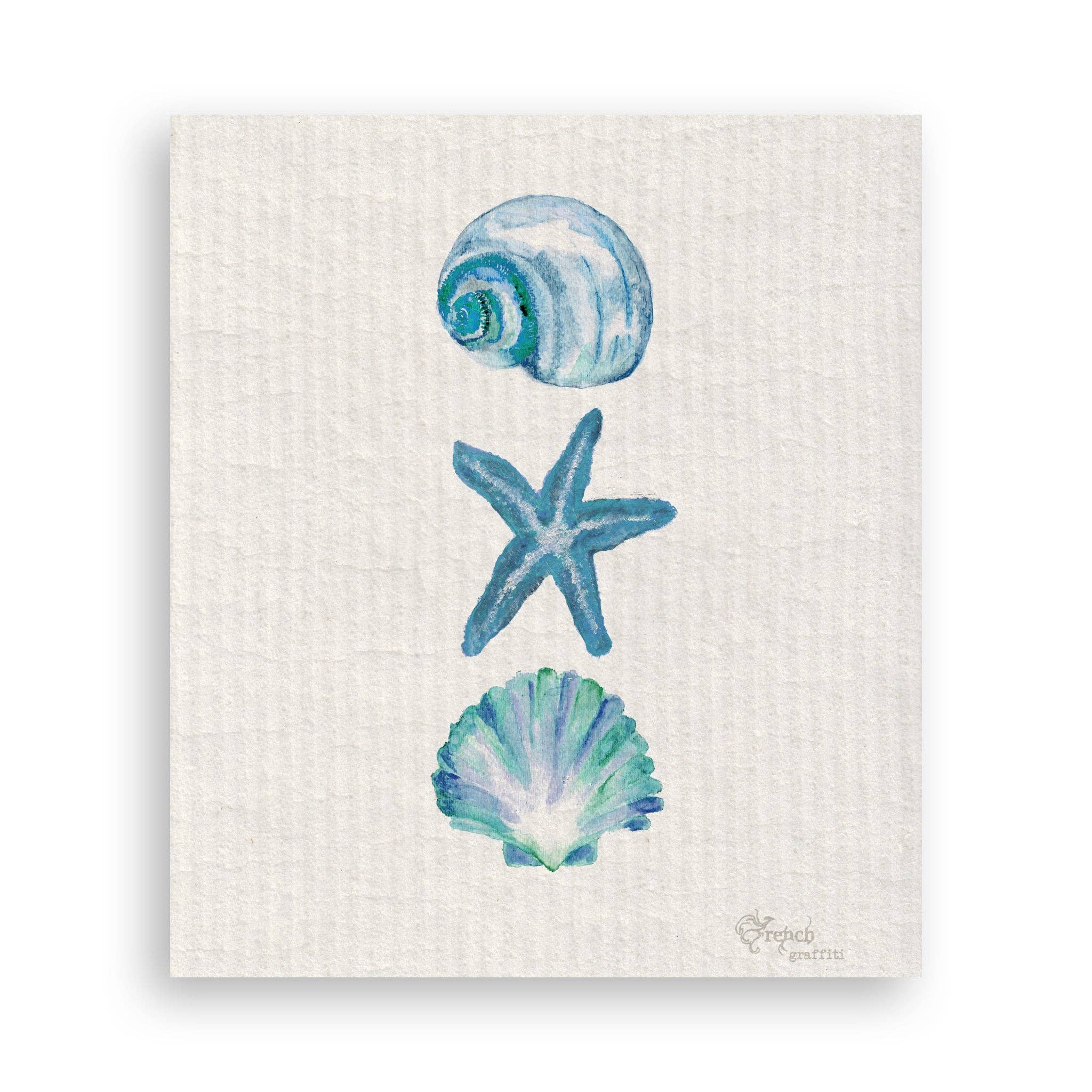 Three Shells Hand Towels Natural