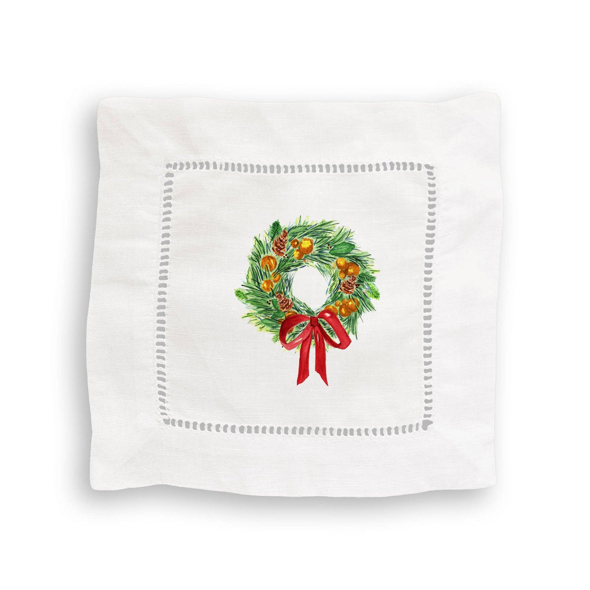 Christmas Wreath Guest towel
