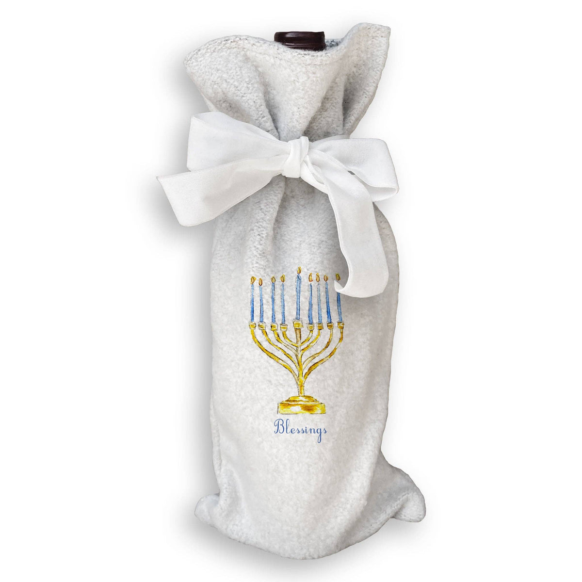 Menorah with Blessings