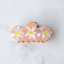 Load image into Gallery viewer, Eco Daisy Flower Curved Hair Claw Clip
