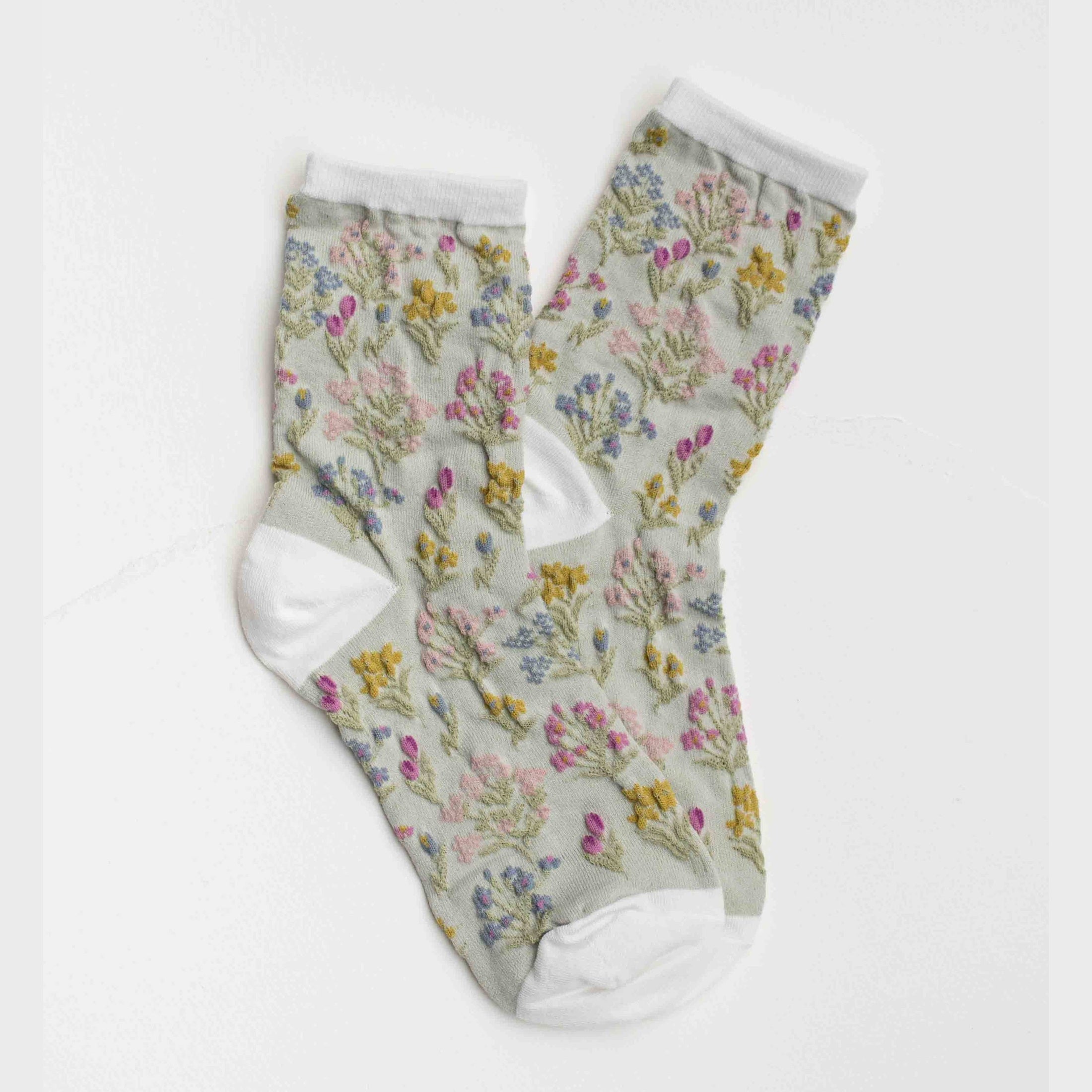 Midnight Wildflower Socks