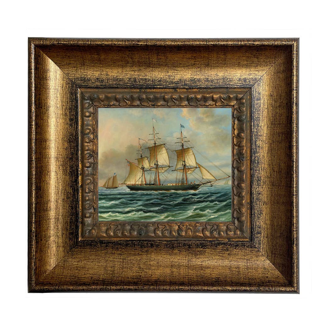 Baltimore Clipper Architect Vintage Painting Print