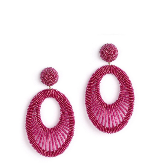Deepa Gurnani - Cypress Earring (Fuchsia)