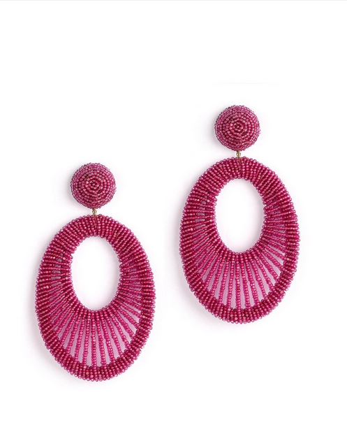 Deepa Gurnani - Cypress Earring (Fuchsia)