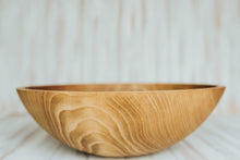 Load image into Gallery viewer, 17 Inch Light Walnut Serving Bowl
