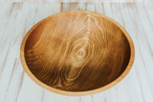 Load image into Gallery viewer, 17 Inch Light Walnut Serving Bowl
