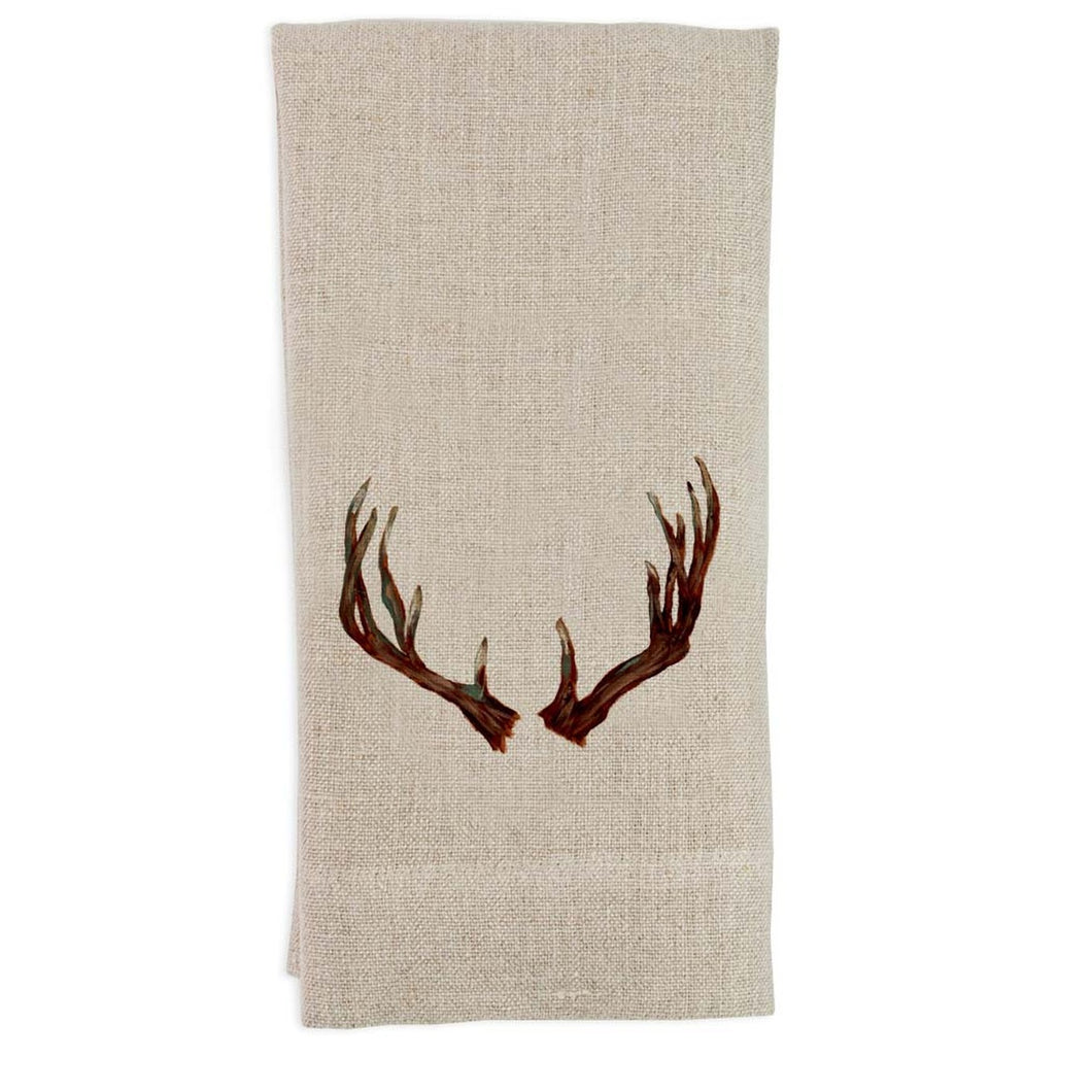 Dark Brown Antlers Guest Towel