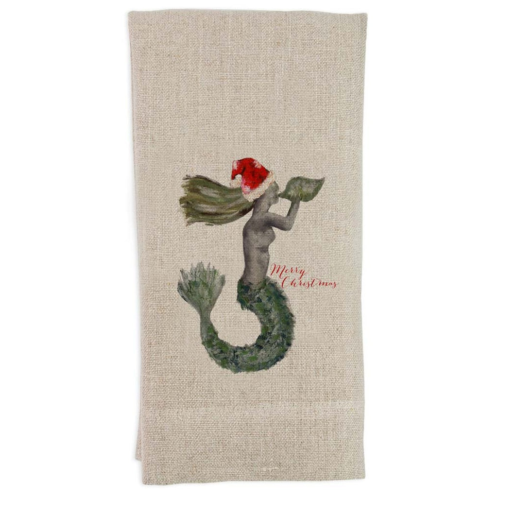 Christmas Mermaid Guest Towel